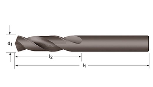 A120 - dormer hss templado al vapor 135°  broca extra corta corta din 1897