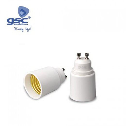 Adaptador gu10 a e27 ref. 002201343