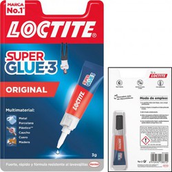 Adhesivo instantáneo loctite "super glue-3" 3 gr.