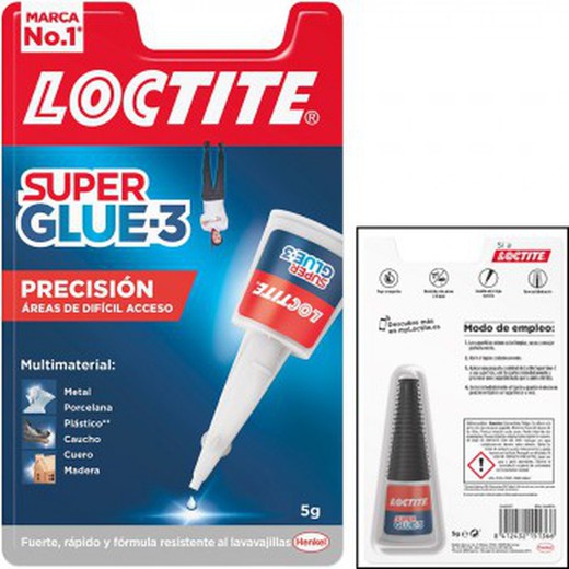 Colle instantanée Loctite "super glue-3" 5 gr.