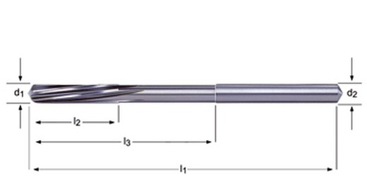 B400 - dormer metal duro brillante recto  escariador de máquina espacio desigual b din 8093