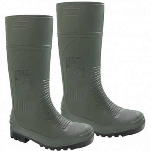 Botas de trabajo verdes impermeables con puntera de acero mod. 2090 (s4)