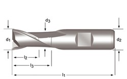 C110 - dormer hss-e-pm brillante din 1835 b shank fresas de ranurar n din 327 d din 327 d