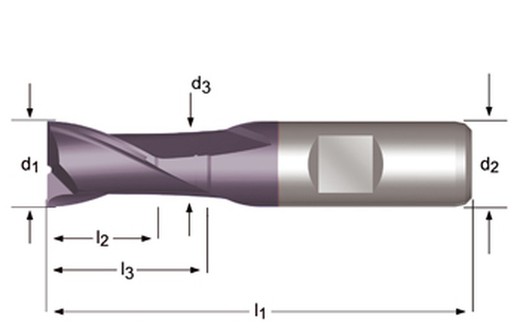 C126 - dormer hss-e-pm ticn din 1835 b shank fresas de ranurar n din 327 d din 327 d