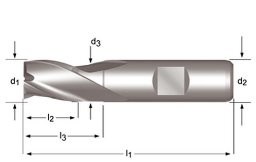 C306 - dormer hss-e-pm brillante din 1835 b shank fresas de ranurar n din 327 d din 327 d