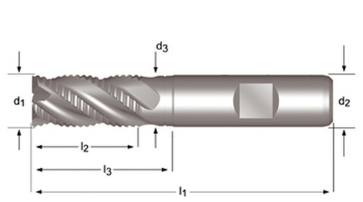 C407 - dormer hss-e-pm brillante din 1835 b shank fresas desbaste nra din 844 k din 844 k