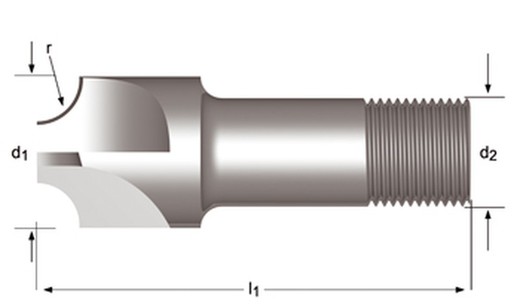 C710 - dormer hss brillante din 1835 d shank fresas frontales de perfil cóncavo n dormer dormer