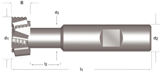 C801 - dormer hss-e brillante din 1835 b shank fresas de ranurar en ?T? Nf din 851 din 851