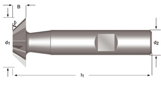 C831 - dormer hss-e brillante din 1835 b shank fresa para cola de milano invertida n din 1833 d din 1833 d