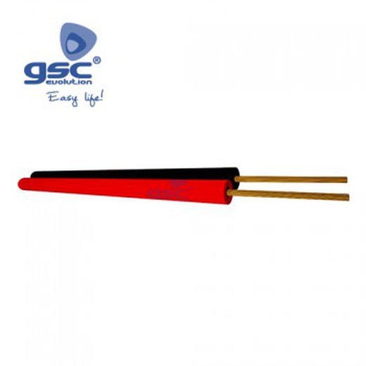 Cable paralelo rojo/negro (rollo 100m) ref. 3902904-3902905-3902906