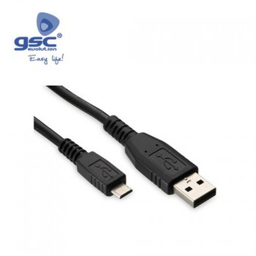 Cable usb macho a micro usb macho ref. 1401688-1403685-1403686