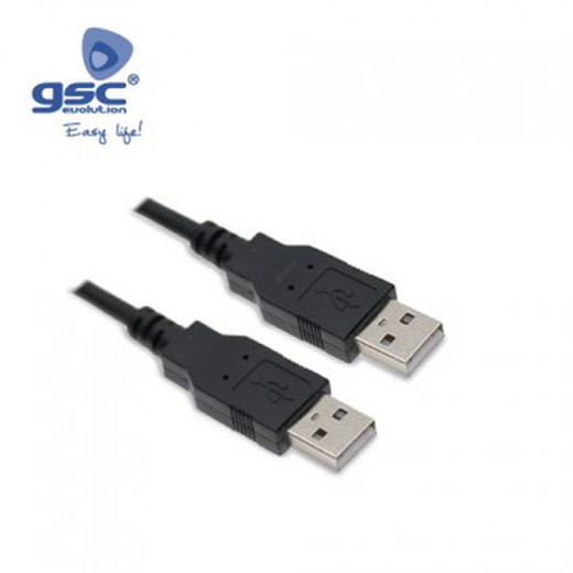 Cable usb macho a usb macho ref. 1401689-1401690