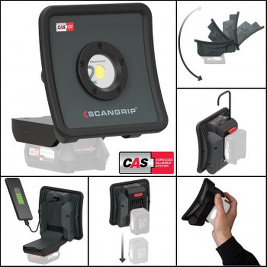 Carcasa de foco de mano de 2000 lumens nova 2 cas ref. 03.6100 (sin batería)