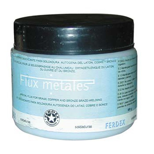 Desoxidante flux metales