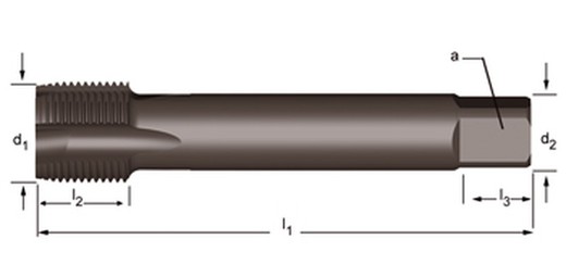 E041 - dormer hss-e templado al vapor g(bsp)  g(bsp) machos de máquina entrada en hélice entrada en hélice dormer-iso