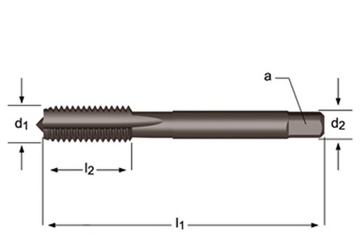 E102 - dormer hss-e templado al vapor m  m machos de mano estrías rectas estrías rectas din 352