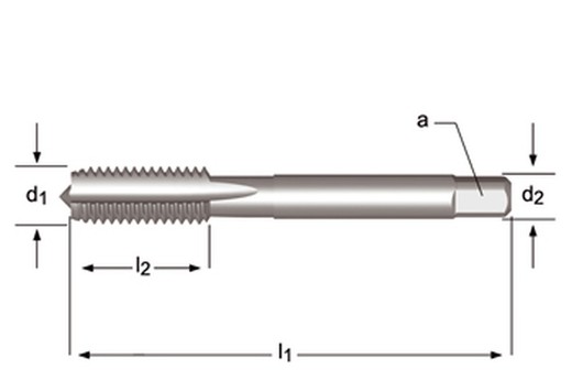 E105 - dormer hss brillante mf  mf machos de mano estrías rectas estrías rectas din 2181