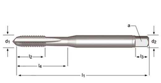 E229 - dormer hss-e brillante unf  unf machos de máquina estrías rectas estrías rectas din 371