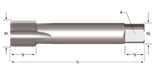 E282 - dormer hss-e brillante g(bsp)  g(bsp) machos de máquina estrías rectas estrías rectas din 5156