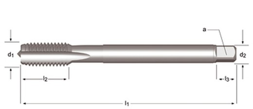 E290 - dormer hss-e brillante mf  mf machos de máquina estrías rectas estrías rectas din 374