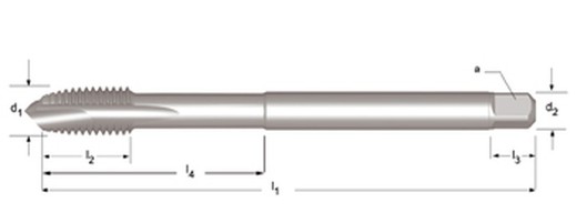 E606 - dormer hss-e brillante m  m machos de máquina extra largo entrada en hélice entrada en hélice iso 2283