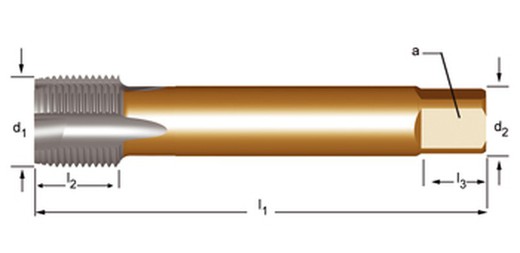 Ep40 - dormer hss-e brillante g(bsp)  g(bsp) machos de máquina entrada en hélice entrada en hélice din 5156