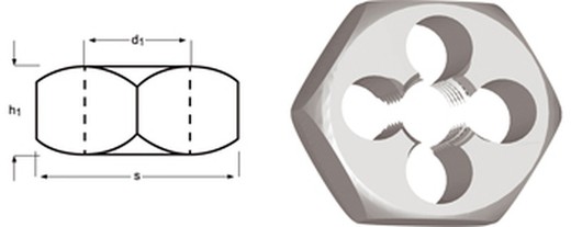 F272 - dormer hss brillante g(bsp)  g(bsp) terrajas, exterior hexagonal din 382