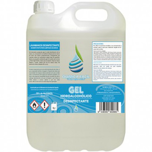 Gel hidroalcoólico desinfetante (5 litros) ref. 201077-5