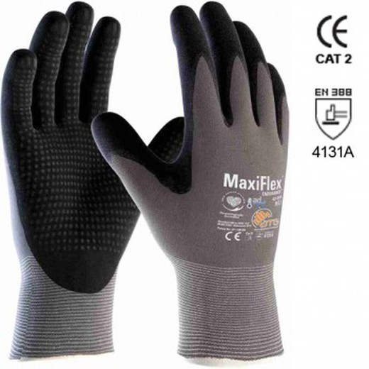 Luvas de nylon com revestimento em nitrilo mod. Maxiflex® resistência™ 34-844