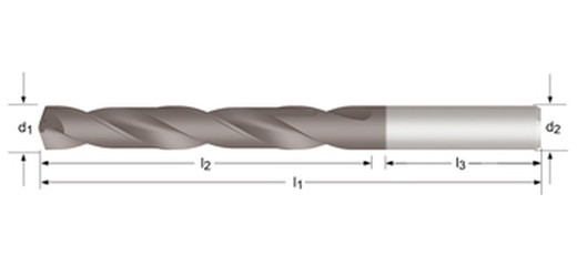 R453 - dormer metal duro tialn mp-x 140° int. Refrigerante broca larga - mp-x - refrigeración interna 5xd serie corta din 6537 l