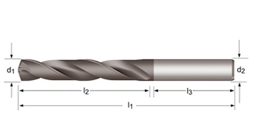 R457 - dormer metal duro tialn mp-x 140° int. Refrigerante broca corta - mp-x - refrigeración interna 3xd corta din 6537 k