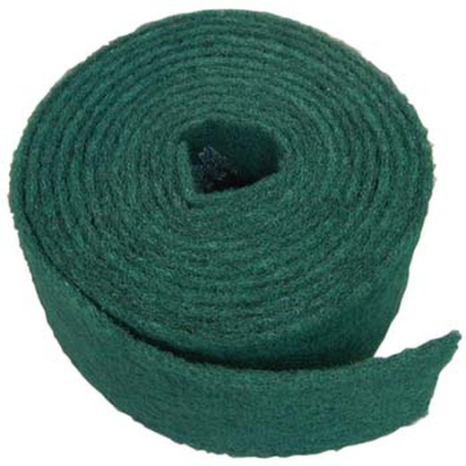 Rollo scotch-brite™ de fibra verde gruesa con mineral de óxido de aluminio (125 mm)