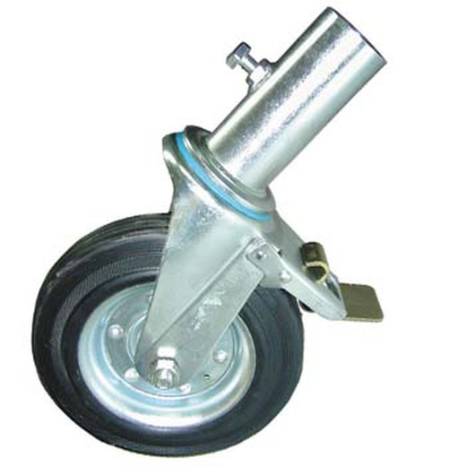 Roda de andaime com suporte de tubo externo