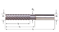 S226 - dormer metal duro altin din 6535 ha shank fresas de acabado n dormer dormer