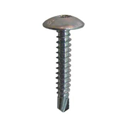 Tornillo autotaladrante para carpintería de aluminio con cabeza redonda ref. Btt