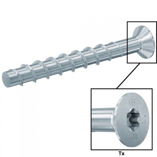 Tornillo de acero de alto rendimiento para hormigón mod. Ultracut fbs ii sk