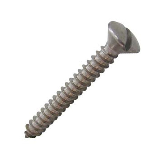 Tornillo din-7973 c autoroscante con cabeza avellanada abombada ranurada y de acero inoxidable a2.