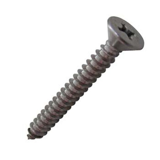 Tornillo din-7982 ch con cabeza avellanada con hueco cruciforme de acero inoxidable a2.