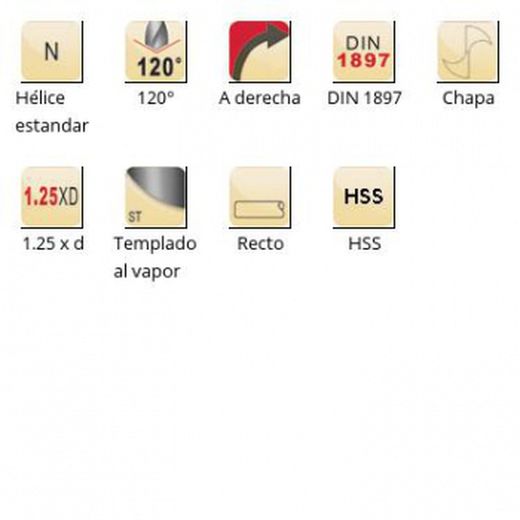 A119 - broca extra corta - doble punta