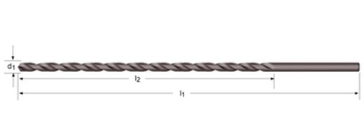 A125 - Foret extra long Dormer HSS trempé à la vapeur 118° XL BS 328