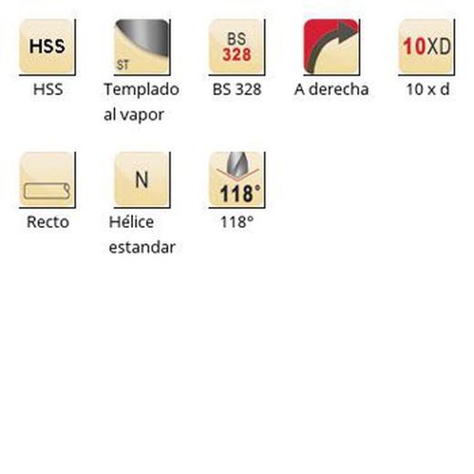 A125 - Foret extra long Dormer HSS trempé à la vapeur 118° XL BS 328