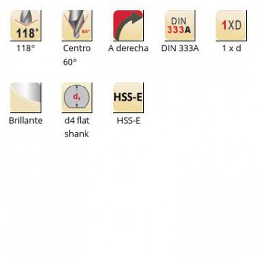 A237 - Forets à centrer - 60°