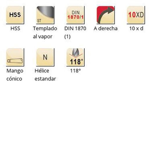 A345 - Foret extra long Dormer HSS trempé à la vapeur 118° XL DIN 1870 (1)