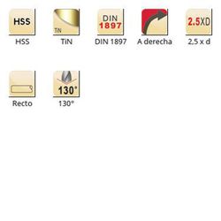 A520 - dormer hss tin adx 130°  broca adx , serie extra corta corta din 1897