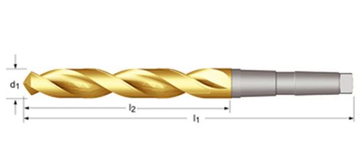 A530 – Dormer HSS-Bohrer mit 118°-Kegelschaft, kurze Serie, DIN 345