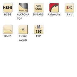 A921 - Foret Dormer HSS-E Alcrona Top PFX 130° extra court PFX, court DIN/ANSI