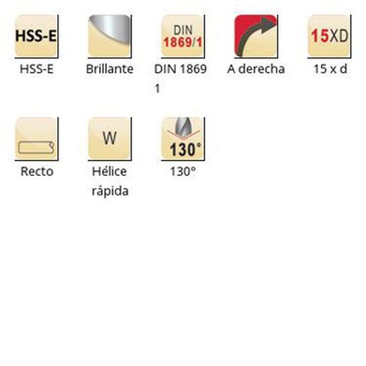 A976 - Foret Dormer HSS-E brillant PFX 130° extra long PFX XL DIN 1869/1