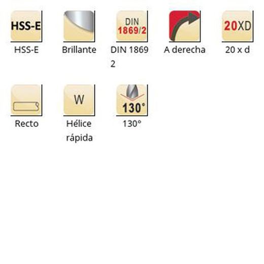 A977 - dormer hss-e brillante pfx 130°  broca pfx extra larga xl din 1869 / 2