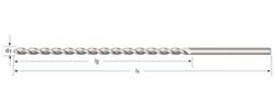 A977 - dormer hss-e brillante pfx 130°  broca pfx extra larga xl din 1869 / 2