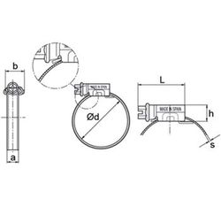 Abrazadera asfa-s inoxidable w4 serie pesada din 3017.